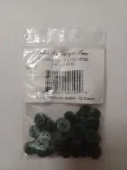 Hunter Green Button Assortment 40 Ct Sewing Crafting Quilting The Buckeye Tree