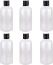 FOMIYES 6 Pack Travel Lotion Bottles 250ml Leakproof Plastic Containers Flip Cap for Toiletries