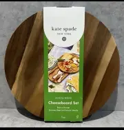 Kate Spade x Target Cheese Board Knives Acacia Wood Cheeseboard NY Charcuterie T