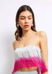 Lisa Maree Two Piece Set, Size S, Pink Ombre, New With Tags