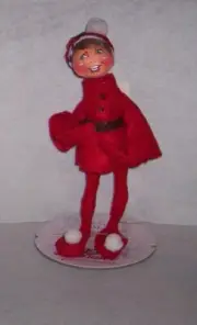 NWT Annalee 12" WINTER BERRY Red ELF Poseable