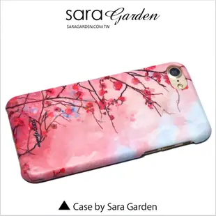 【Sara Garden】客製化 手機殼 蘋果 iphone5 iphone5s iphoneSE i5 i5s 漸層櫻花 手工 保護殼 硬殼