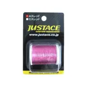 Justace polyester metallic A thread 937 pink 200M roll/spool rod build