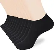 [ATBITER] Ankle Socks for Women, Soft Cotton Low Cut Thin Athletic Running Socks With Tab 6/10-Pairs