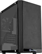 SilverStone Technology Micro-ATX Glass Computer Case PS15B-G