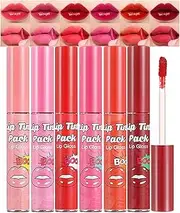 Peel Off Lip Stain Set, 6 Colours Lip Liner Stain with Matte Finish, Long Lasting & Waterproof Lip Ink, Highly Pigmented Lip Gloss Stay On All Day, Highly Pigmented Lip Liner Tattoo Peel Off Lipstick