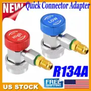 R-134A Quick Connector Adapter Coupler Auto Car A/C Manifold Gauge Low/High HVAC