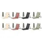 Folding Beach Chair with Back Support Stadium Chair for Park Backyard Hiking