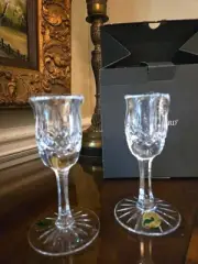 Waterford (Araglin ) Crystal Taper Candlesticks Set Of 2 -Never Used
