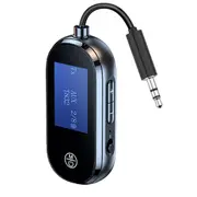 Airplane Bluetooth Adapter for Headphones, Bluetooth Transmitter for TV/PC/Flight/Gym, Wireless Music Audio Receiver for Speaker/Home Stereo/Car