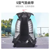 在飛比找Yahoo!奇摩拍賣優惠-籃球包Nike耐克精英air max氣墊雙肩背包籃球大容量男