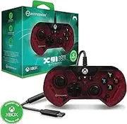Hyperkin X91 Ice Wired Controller for Xbox Series X | S/Xbox One/Windows 10/11 - Officially Licensed By Xbox (Ruby Red)