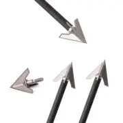 Archery Broadheads 100 Grain Compound Bow Hunting 3 Blade Fixed Arrowheads Tip
