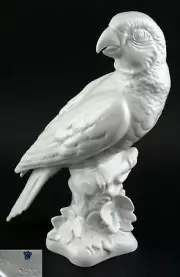 9942132 Porcelain Figurine Wagner&apel Parrot Ara White H21cm