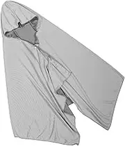 LIFKICH Quick Drying Hooded Beach Towel for Adults Large Microfiber Cape Towel Breathable Soft Resistant for Outdoor Travel Sun Protection Grey Color