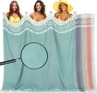 Oversized Cotton Turkish Beach Towel Blanket Giant XL Sandproof Boho Sand Fre...