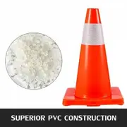 20Pack 18\ Traffic Cones Safety Road Parking Cones PVC Base Orange Traffic Cone with Reflective Collars Hazard Construction Cones for Home Traffic Parking"