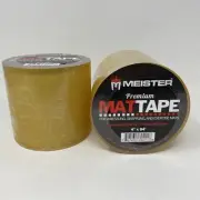 2pk Meister Premium Mat Tape for Wrestling Grappling Exercise Mats Clear 4″x84’