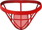 [DGHM-JLMY] Mens Comfort Underwear Transparent Mesh Thong Jockstrap Thong G-String Bikini Underpants Breathable T-Back