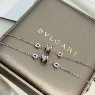 流當拍賣BVLGARI 寶格麗 B.ZERO1系列手環 玫瑰金/白色18K金小蠻腰手鍊 鑽石手鏈