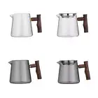450 ml Glass Fair Cup High Temperature Resistant Wooden Handle Tea Set GXC
