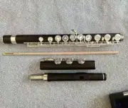 New 17open hole flute + E Key +Case Ebony material Silver-plated keys