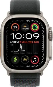 Apple Watch Ultra 2 - 64GB - Cellular + GPS - 49mm - Titanium - Titanium - Black - Alpine Loop Band - Large Size - Textile - Refurbished (Excellent Condition)