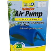 Tetra Whisper Non-UL Super Quiet Air Pump up to 20 Gallon for Fish Aquarium Tank