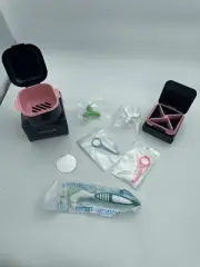Denture Bath Box Cup,Denture Bath Case with Strainer Basket,Orthodontic Retainer