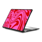 MacBook Air 13-inch (M1 / Intel) Impact Case Marble Trippy Wavy Swirl Pink Red Spiral Warp Twirl 70s Psychedelic Acid Groovy Abstract Pattern