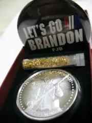 1-OZ.999 DONALD J TRUMP PROTECTOR OF 2ND AMENDMENT SILVER COIN LE # ON EDGE+GOLD
