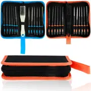 13Pcs Small File Set with Cleaning Brush Premium Mini Metal Diamond Needle flsAD