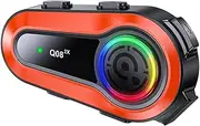 Q082X 5.0 Wirel Cycle Headset Noise Cancellation for 2 Riders Talk at The Same Time Within 1000M Soft mic