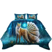 Beautiful Fantasy Fox Coverlet