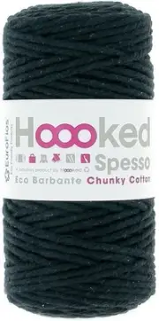Hoooked Spesso Chunky Cotton Macrame Yarn-Noir SPESSOCH-250