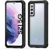 [Eabhulie] Galaxy S21 5G Waterproof Case, Snowproof Dustproof Shockproof Built-in Screen Protector IP68 Sealed Full Body Protection Underwater Case Cover for Samsung Galaxy S21 5G Black