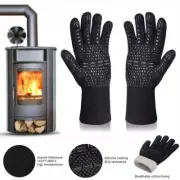 Resistance Fireplaces Oven Mitts Fire Heat Glove BBQ Gloves Heat Insulation