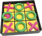 Toyvian 3 Sets Educational Toe Game Fun Nine Checkers Set for Interactive Leisure Table Game for Travel Parties Random Color Lightweight Random Color