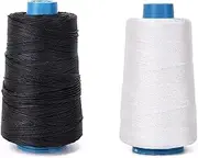 LORJE 600m 0.68mm Nylon Thread Cord for Leather, Denim & Canvas; Sewing Shoes, Jeans & Car Covers; Hand & Machine Sewing (2PCS,300m/pc)