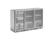 Williams Three Door Stainless Steel Bottle Cooler 800mm High - Commercial Bar Fridges (BC3SS-80-WR) - BC3SS-80-WR