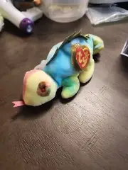 Iggy Ty Beanie Baby RETIRED Neon/Sherbert WRONG FABRIC