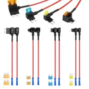 Lxcshljx 8 Pcs 12V Car Add-A-Circuit Fuse Tap, 4 Types Car Fuse Tap Kit, Stan...