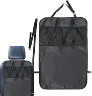 Backseat Car Organizer | Back of Seat Car Organizer | Anti Kick Vehicle Accessories with Mesh Storage Pocket for Road Trip Travel