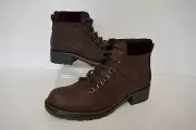 NEW W.BOX CLARKS ORINOCO DEMI BURGUNDY NUBUCK LEATHER HIKER ANKLE BOOTS UK 4 STD