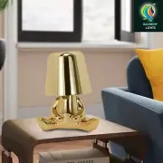 Thinker Little Golden Man LED Desk Lamp, 3 Dimmable Lights and Touch Control