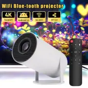 1080P 4K Portable Mini Projector 10000 Lumen WiFi Blue-tooth UHD Home Theater.