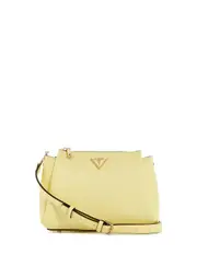 GUESS Women's Pale Yellow Iwona Crossbody Bag