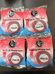 Double Sided Foam Tape Strong Adhesive Craft Automotive 18mm x 2metres 4 Pack