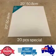 20pcs Quality Artist Stretched Blank Canvas 20” x 20” Wholesale Special,AU Stock