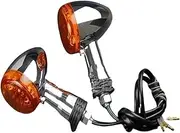 Motorbike For SU&ZUKI For B&oulevard M109R VRZ1800 2006-2015 Motorcycle 12V Front Rear Turn Signal Light Amber Lamp Blinker Flash Indicator Turning Indicators(1 Pair Rear)